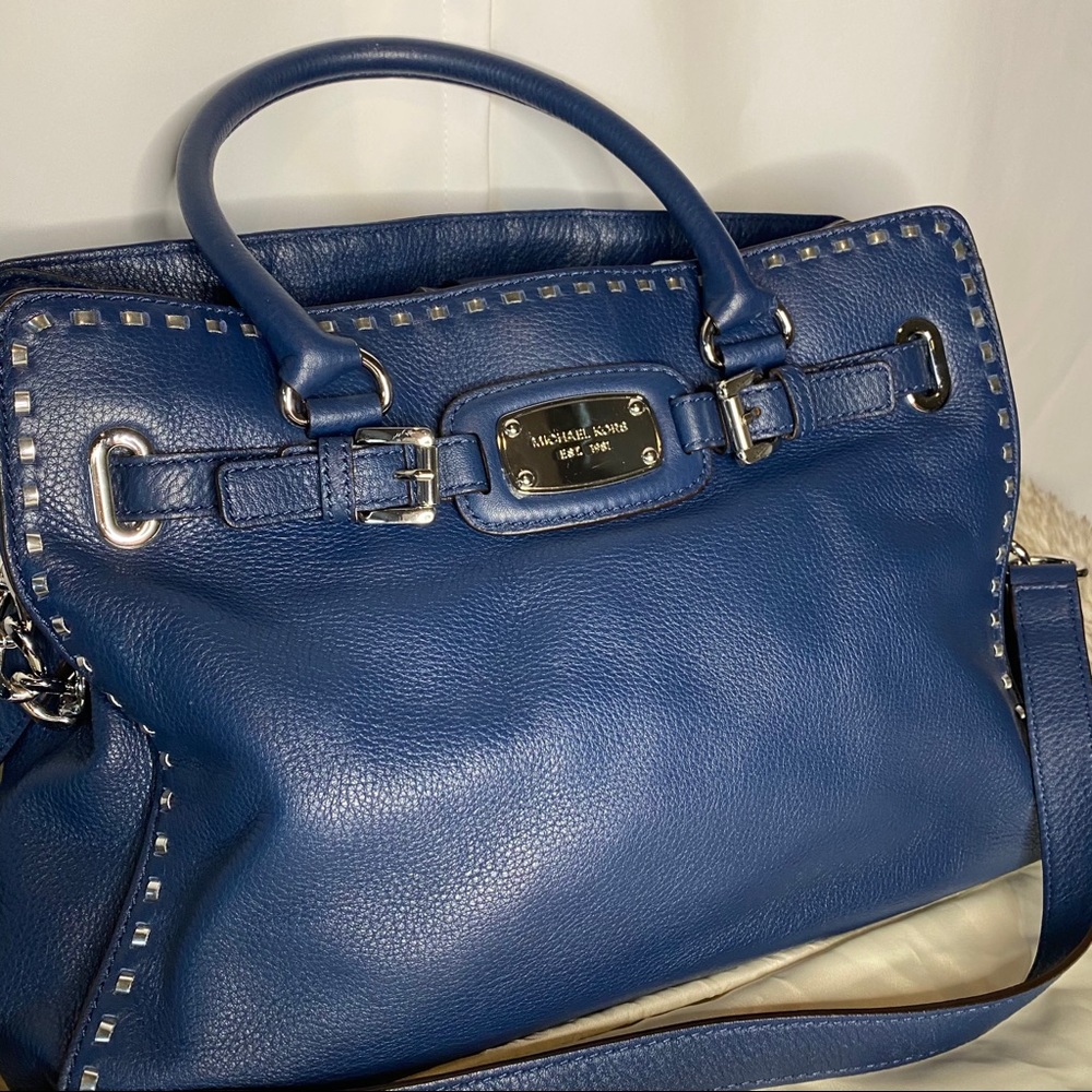 Michael Kors Navy Hamilton bag